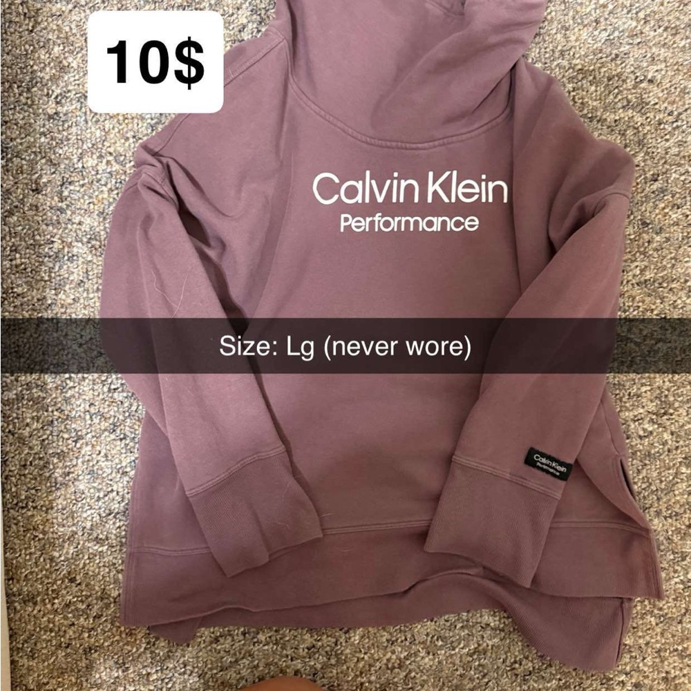 Calvin Klein Performance Hoodie in Dusty Purple